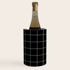 Windowpane Check Grid (white/black) Wine Chiller Gallery Image 3