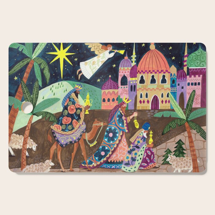 The three Wise Men in Bethlehem Cutting Board Gallery Image 1