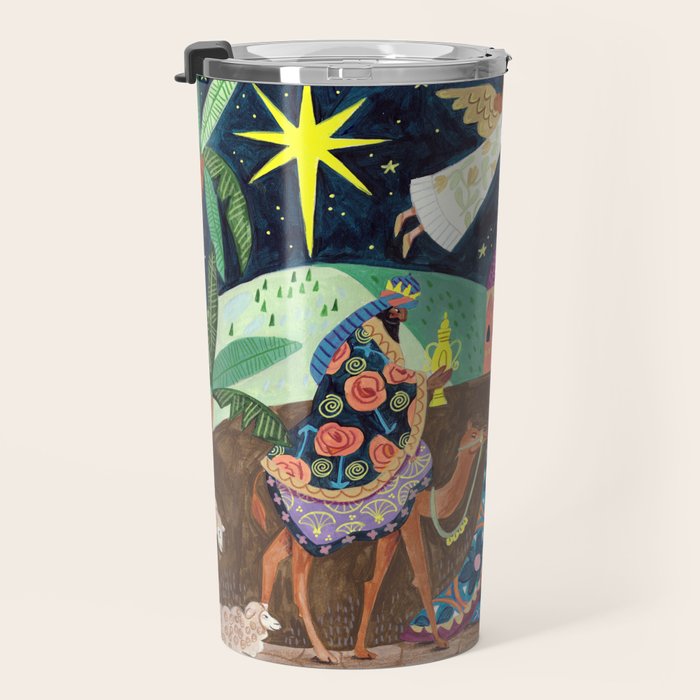 The three Wise Men in Bethlehem Travel Mug Gallery Image 3