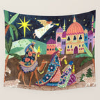 The three Wise Men in Bethlehem Wall Tapestry Gallery Image 4