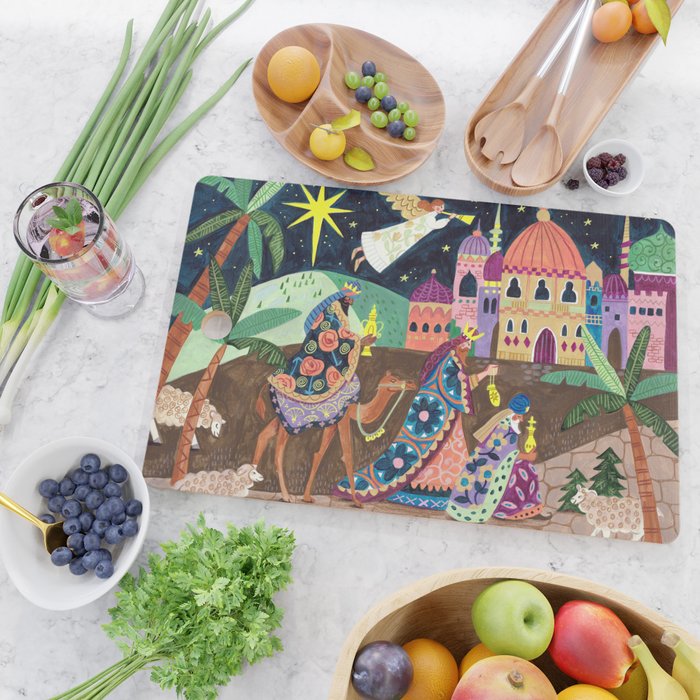 The three Wise Men in Bethlehem Cutting Board Gallery Image 2