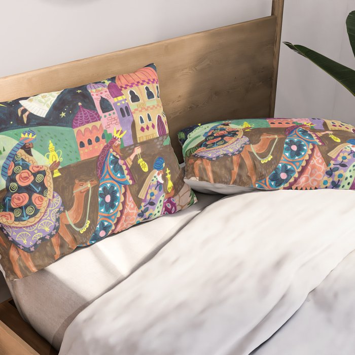 The three Wise Men in Bethlehem Pillow Sham Gallery Image 2