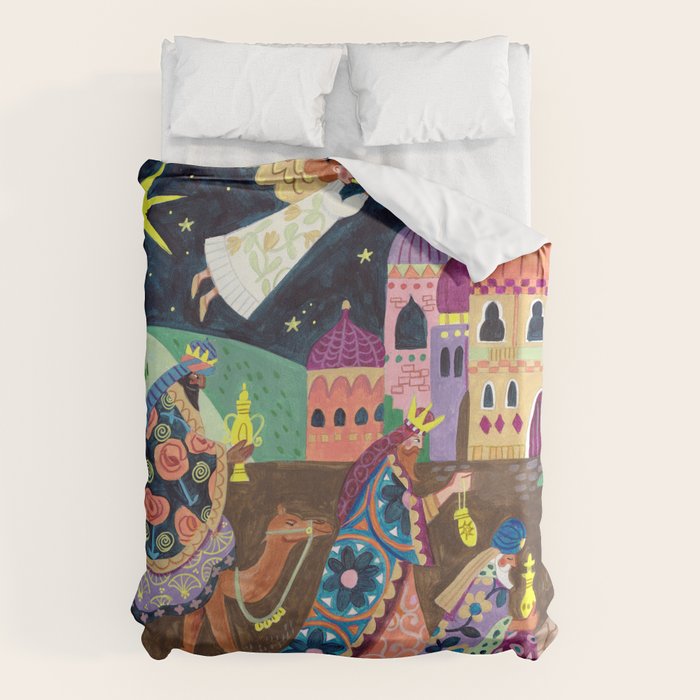 The three Wise Men in Bethlehem Duvet Cover Gallery Image 6