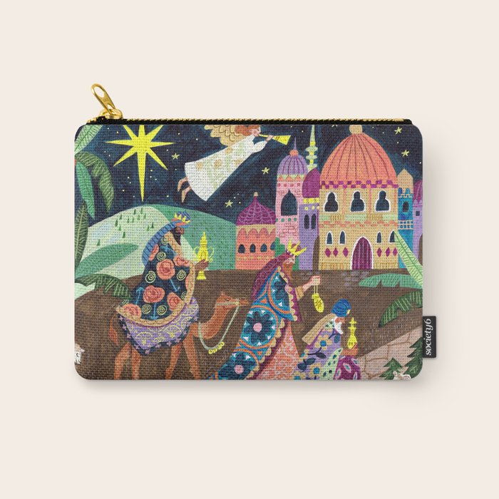 The three Wise Men in Bethlehem Carry All Pouch Gallery Image 1