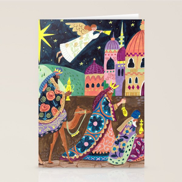 The three Wise Men in Bethlehem Stationery Card Gallery Image 2