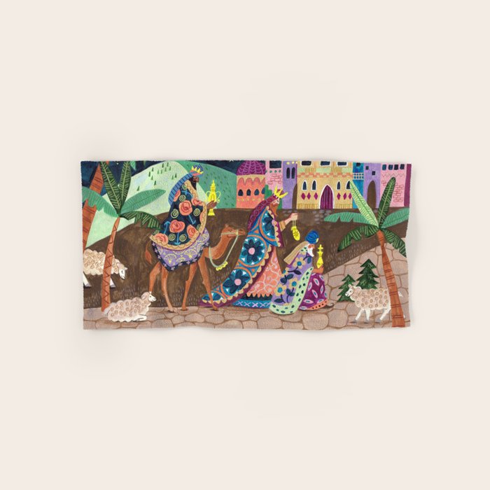The three Wise Men in Bethlehem Bath Towel Gallery Image 1
