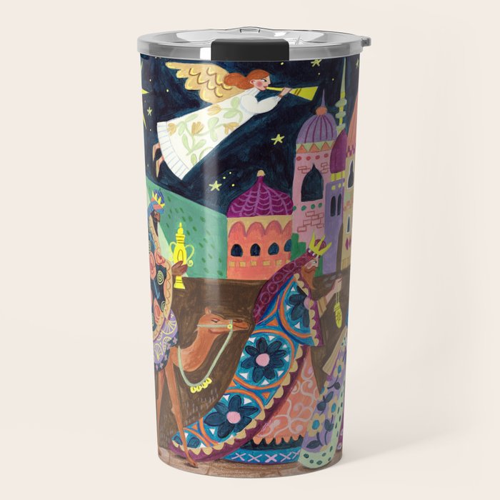 The three Wise Men in Bethlehem Travel Mug Gallery Image 1