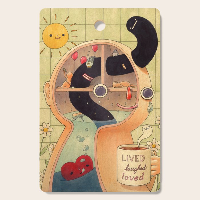Lived, Laughed, Loved Cutting Board Gallery Image 1