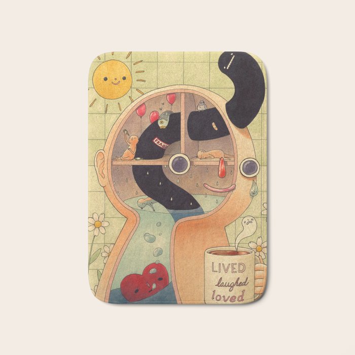 Lived, Laughed, Loved Bath Mat Gallery Image 1