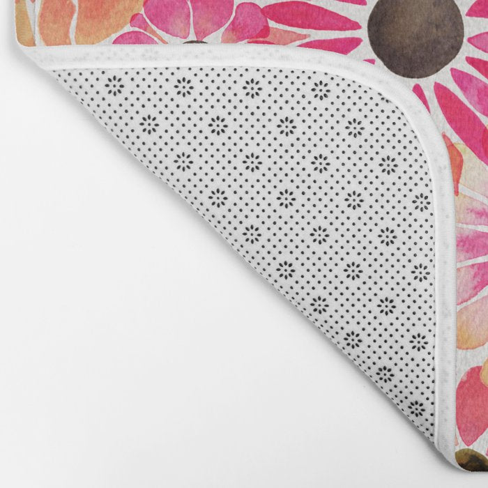 Flower Power - Pink Bath Mat Gallery Image 2