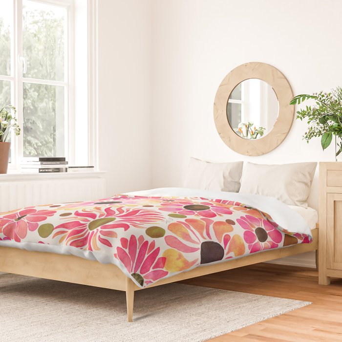 Flower Power - Pink Duvet Cover Gallery Image 2