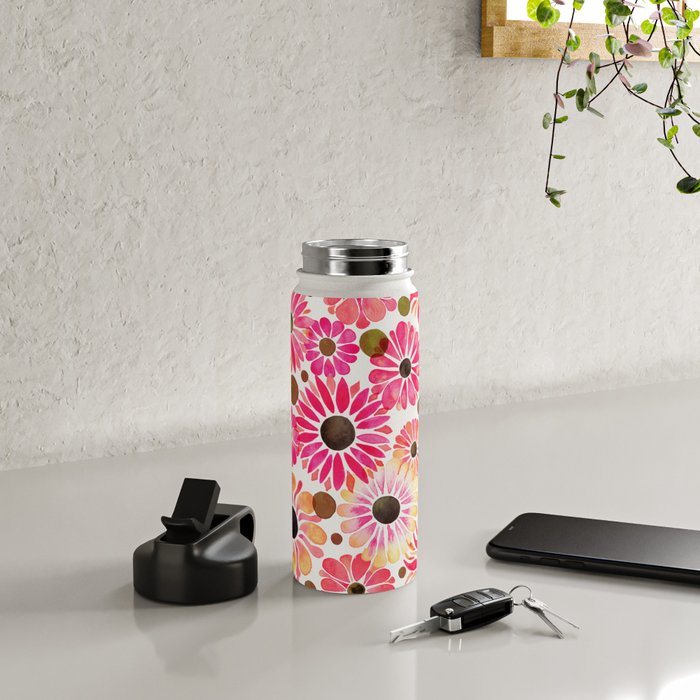 Flower Power - Pink Water Bottle Gallery Image 4
