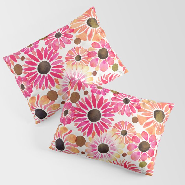 Flower Power - Pink Pillow Sham Gallery Image 3