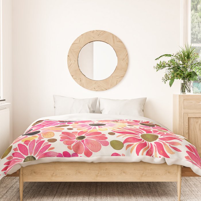 Flower Power - Pink Duvet Cover Gallery Image 3