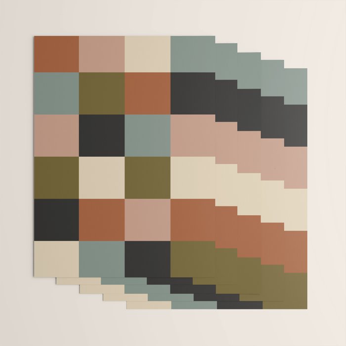 Bold Colorful Checks Pattern - Large II Wrapping Paper Gallery Image 3