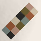Bold Colorful Checks Pattern - Large II Yoga Mat Gallery Image 1
