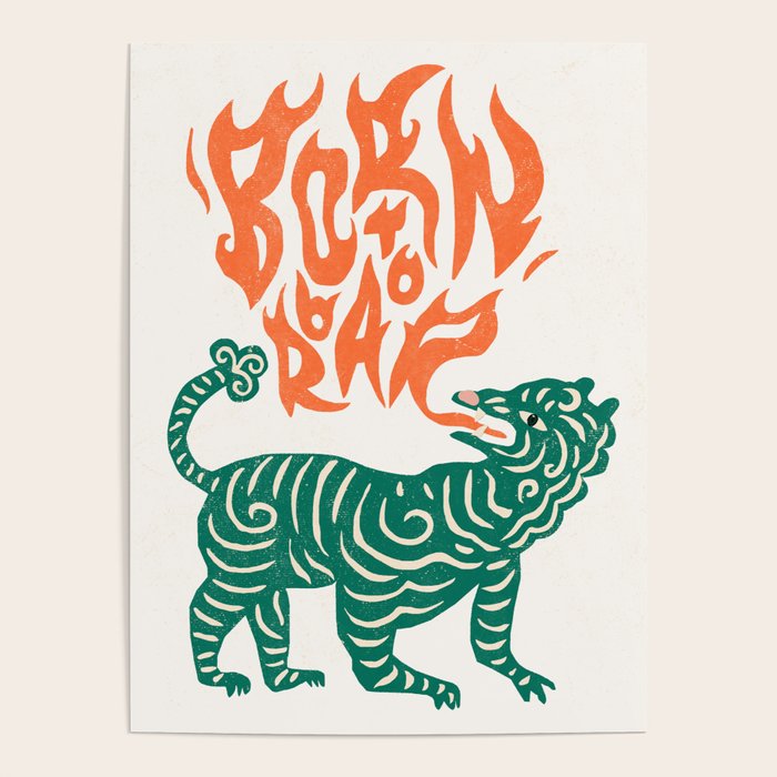 Born to roar Tiger Poster Gallery Image 4