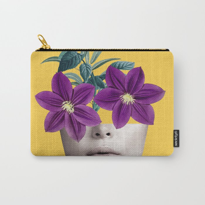Floral Portrait 2 Carry All Pouch Gallery Image 1