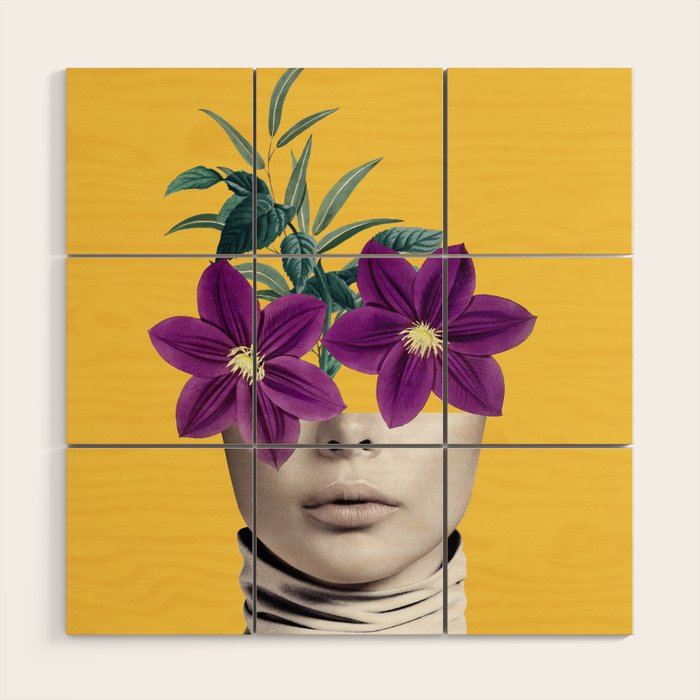 Floral Portrait 2 Wood Wall Art Gallery Image 1