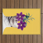 Floral Portrait 2 Outdoor Rug Gallery Image 1