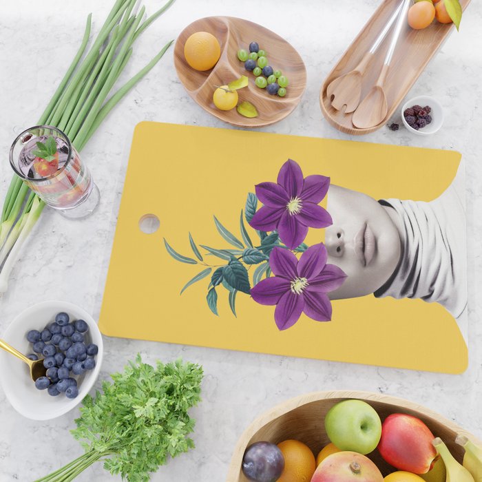 Floral Portrait 2 Cutting Board Gallery Image 2