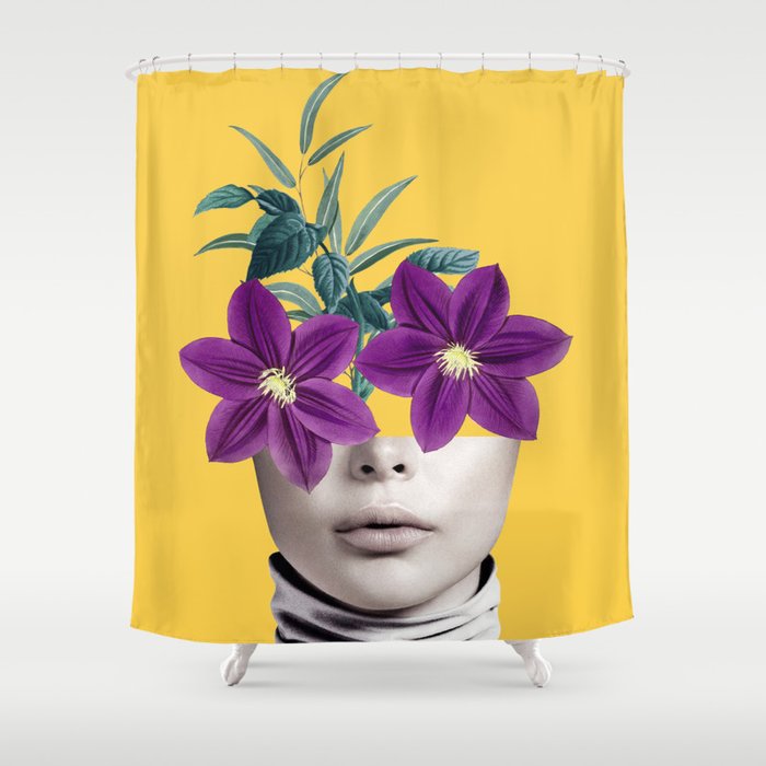Floral Portrait 2 Shower Curtain Gallery Image 1