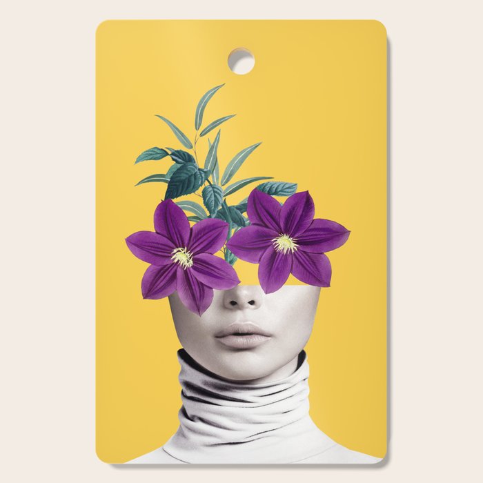 Floral Portrait 2 Cutting Board Gallery Image 1