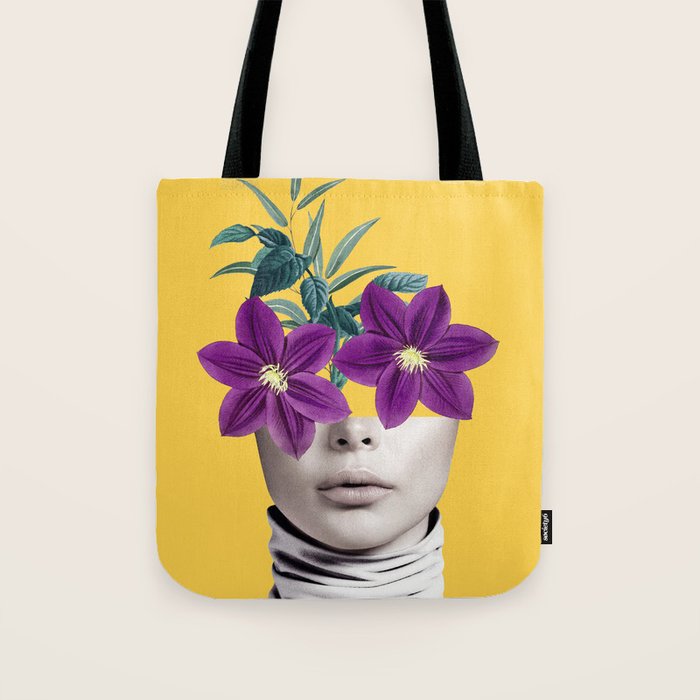 Floral Portrait 2 Tote Bag Gallery Image 1