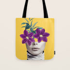 Floral Portrait 2 Tote Bag Gallery Image 1