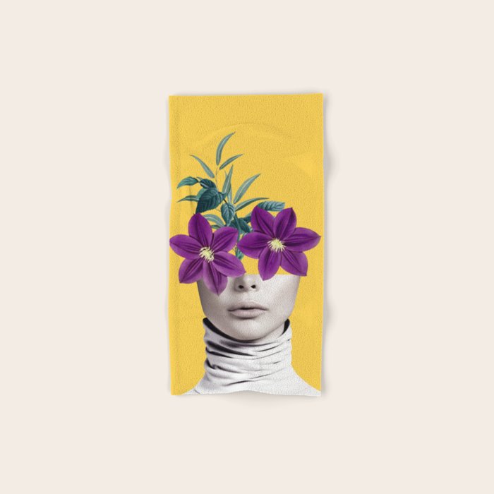 Floral Portrait 2 Bath Towel Gallery Image 1