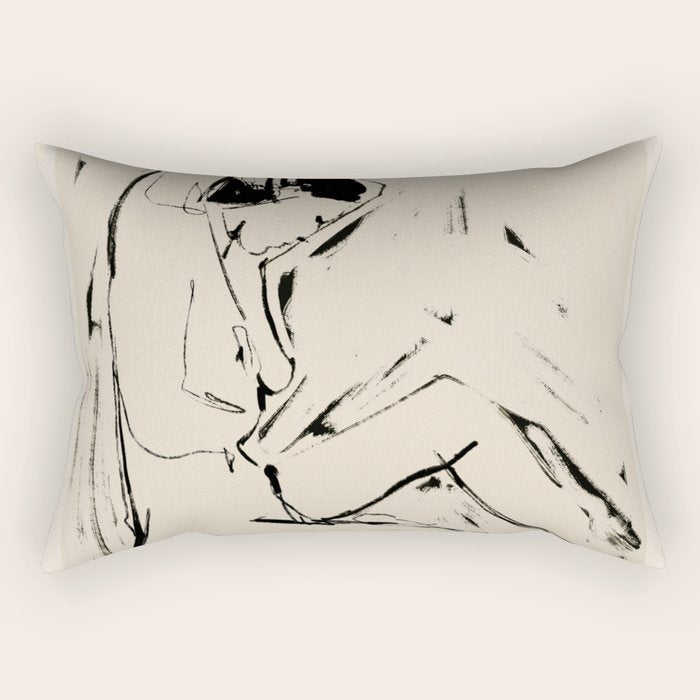 Female Figure 9 Rectangular Pillow Gallery Image 1