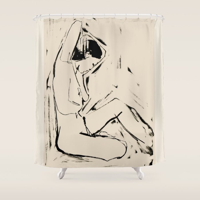 Female Figure 9 Shower Curtain Gallery Image 1