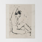 Female Figure 9 Throw Blanket Gallery Image 2