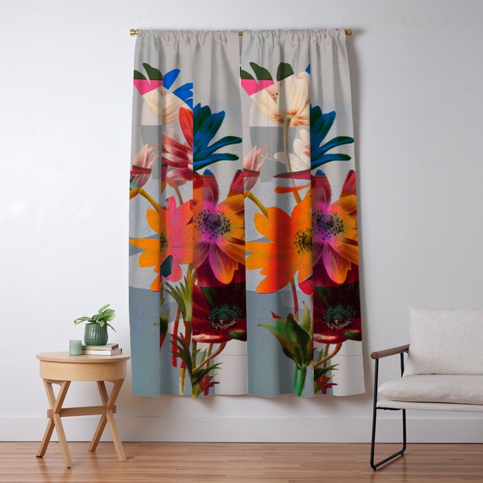 Garden Flowers  Window Curtain Gallery Image 1