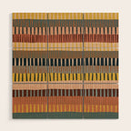 Mix of Stripes #2 Wood Wall Art Gallery Image 1
