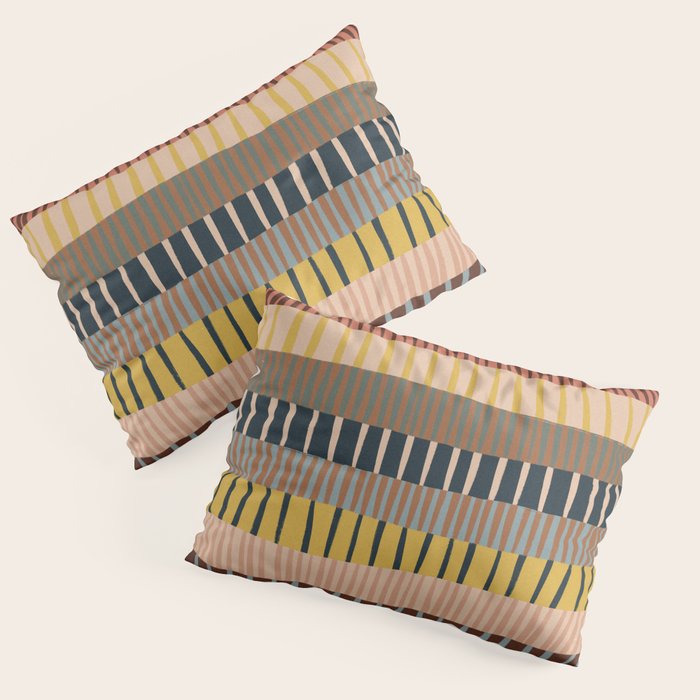 Mix of Stripes #2 Pillow Sham Gallery Image 3