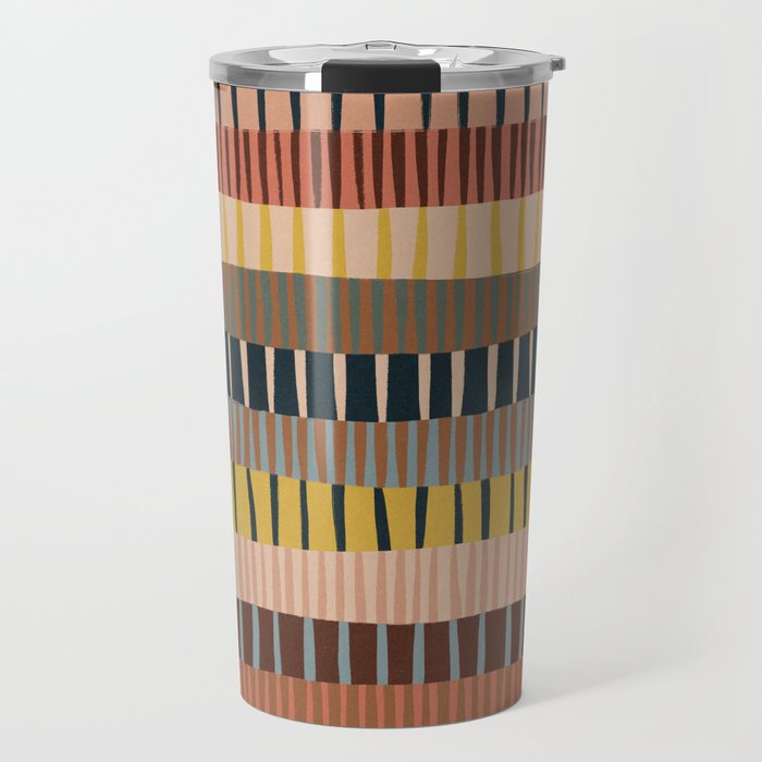 Mix of Stripes #2 Travel Mug Gallery Image 1