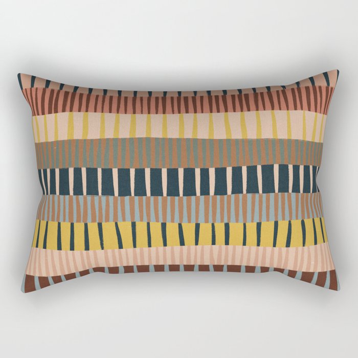 Mix of Stripes #2 Rectangular Pillow Gallery Image 2