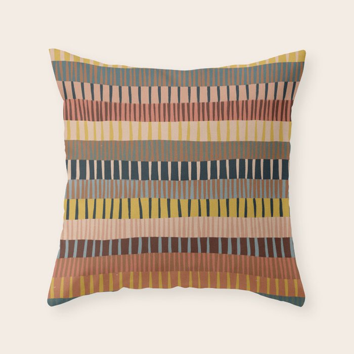Mix of Stripes #2 Throw Pillow Gallery Image 6