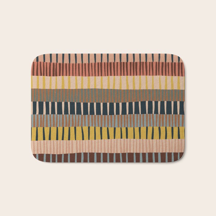Mix of Stripes #2 Bath Mat Gallery Image 1
