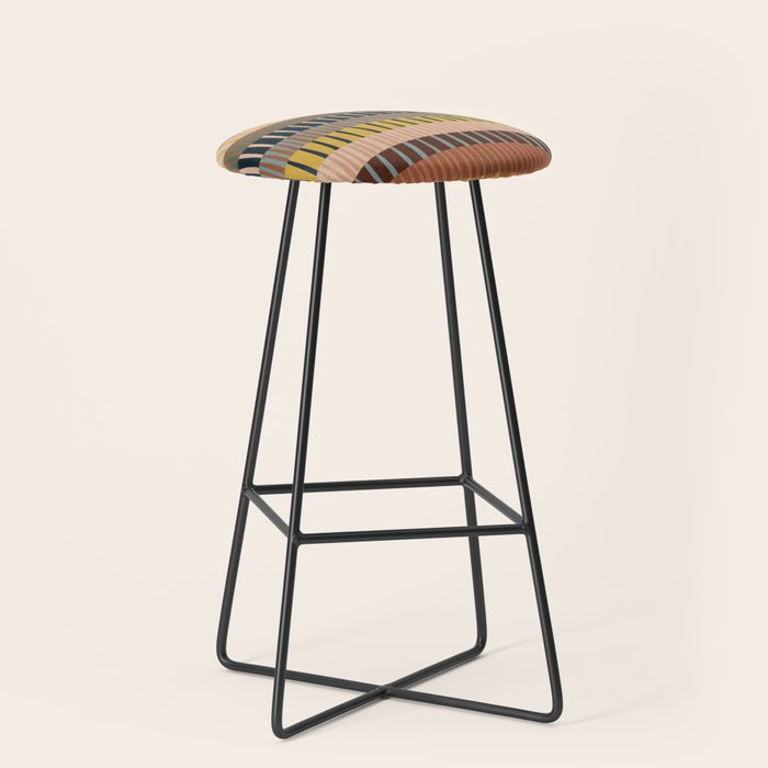 Mix of Stripes #2 Stool Gallery Image 1