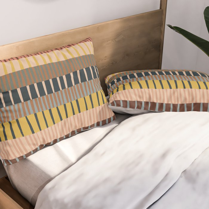 Mix of Stripes #2 Pillow Sham Gallery Image 2