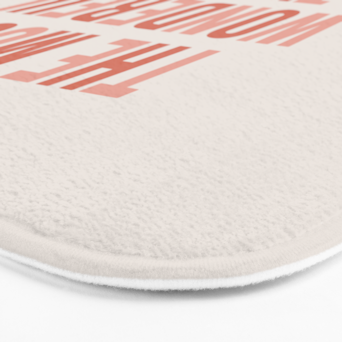 The Most Wonderful Time Of The Year Warm Pink Bath Mat Gallery Image 3