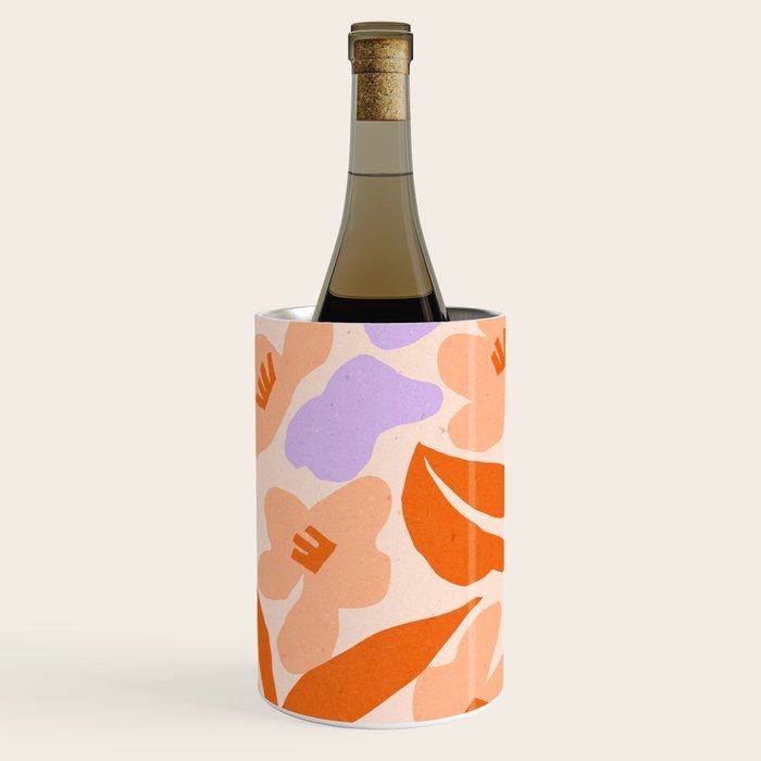 Tulips. Retro cottagecore floral illustration Wine Chiller Gallery Image 1