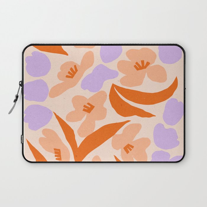 Tulips. Retro cottagecore floral illustration Laptop Sleeve Gallery Image 1