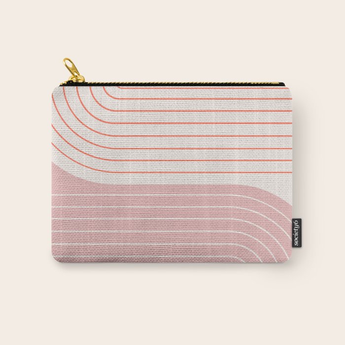 Two Tone Line Curvature XIX Carry All Pouch Gallery Image 1