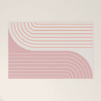 Two Tone Line Curvature XIX Welcome Mat Gallery Image 1