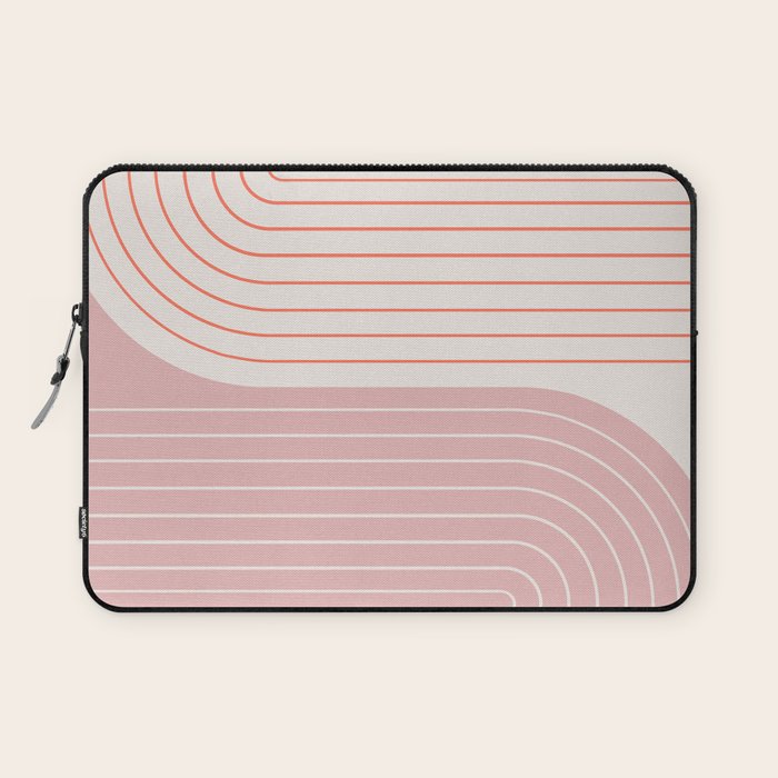 Two Tone Line Curvature XIX Laptop Sleeve Gallery Image 1