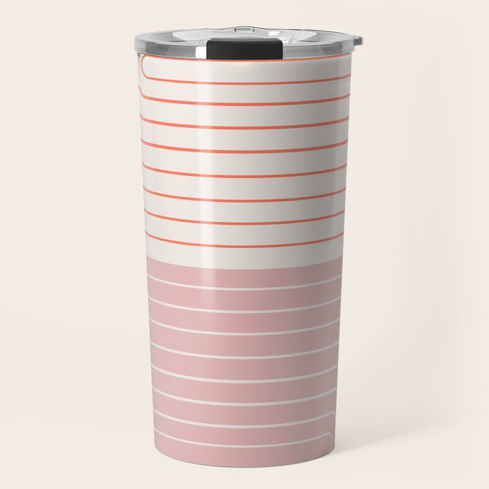 Two Tone Line Curvature XIX Travel Mug Gallery Image 1