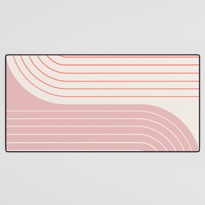 Two Tone Line Curvature XIX Desk Mat Gallery Image 3